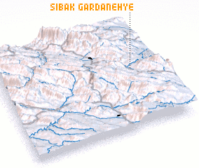 3d view of Gardaneh-ye Sībak